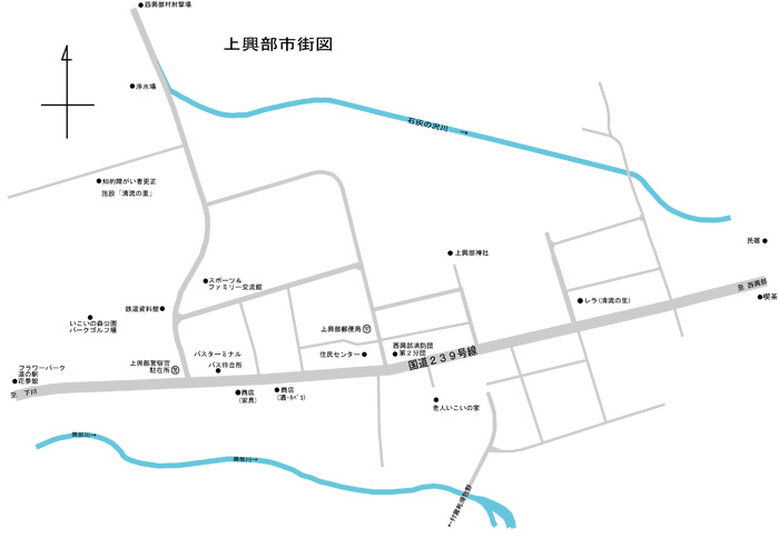上興部市街図