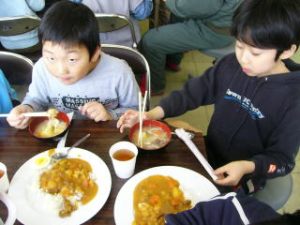 シカカレーと鹿汁は好評でした