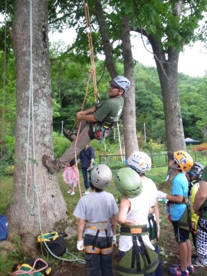 木登りの方法を聞きます