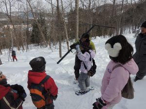 子供たちも体験しました