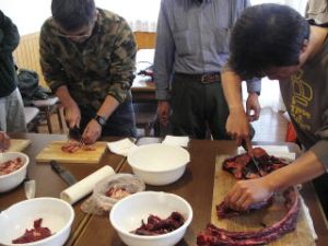 男の料理実習