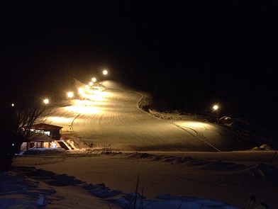 night ski