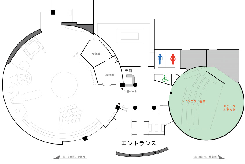 トイシアターのフロア図