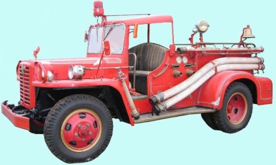 旧消防ポンプ自動車（1分団）写真